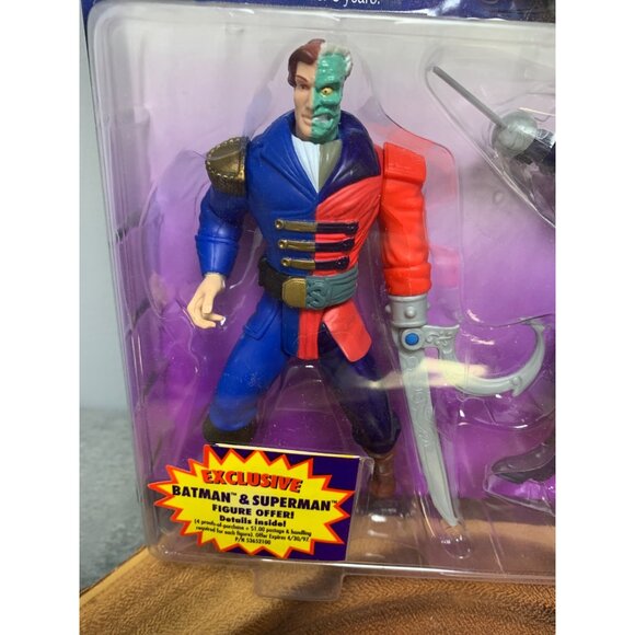 Vintage Kenner Legends of Batman Pirate Two Face Figures New - Picture 2 of 5